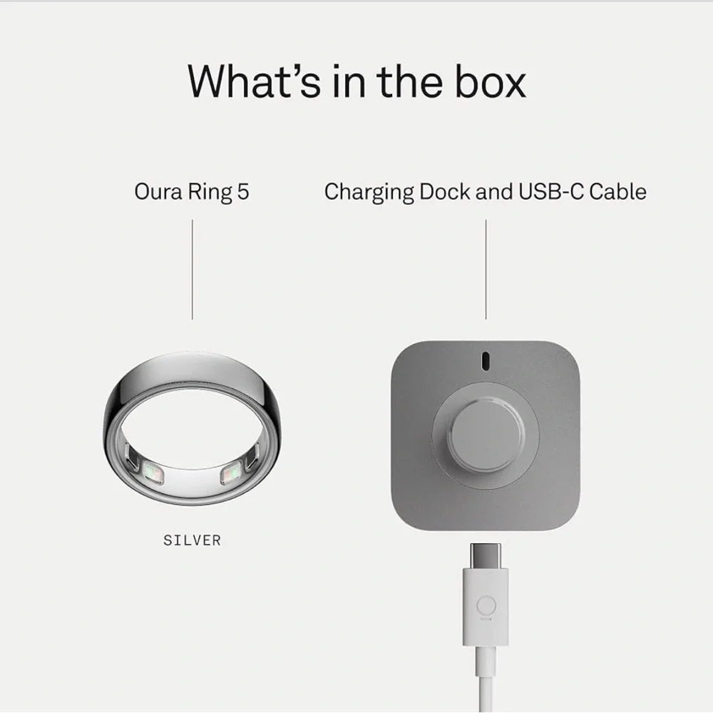 Brand new oura ring 5- silver